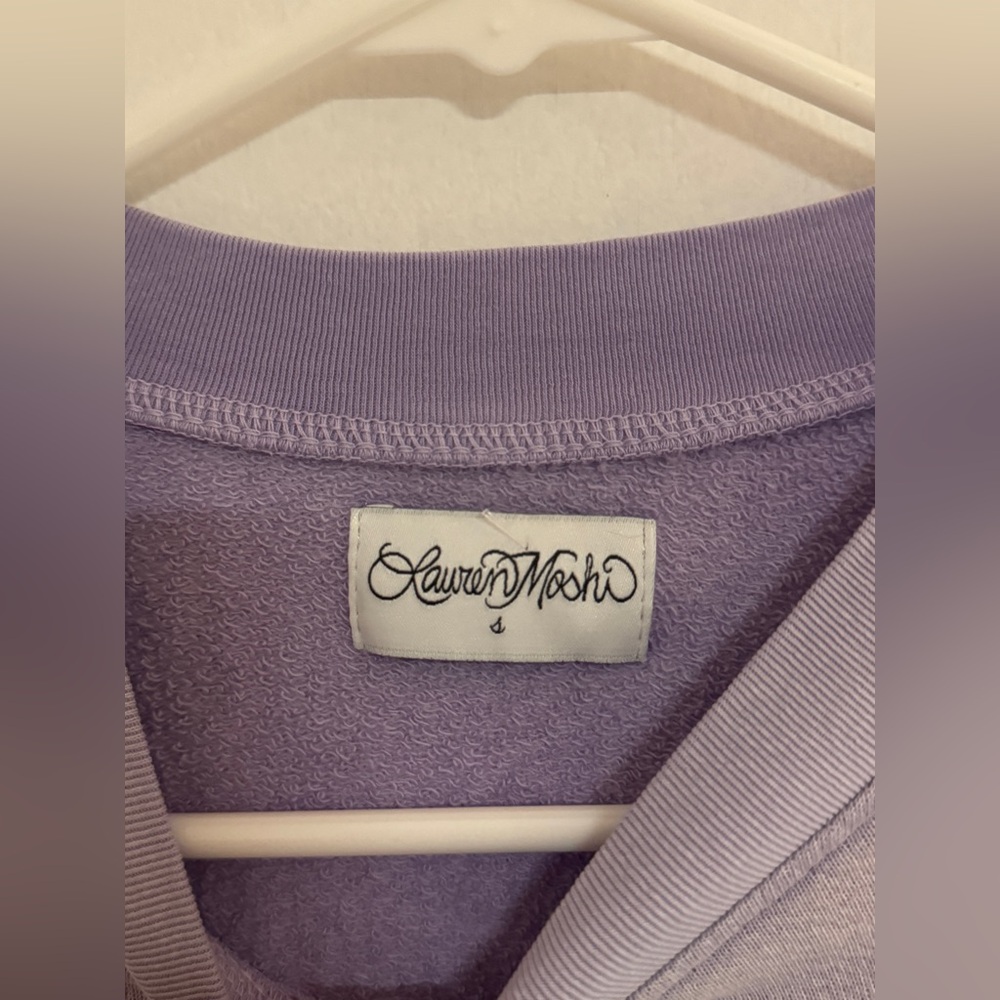 Lauren Moshi SPALDING CRACKED STAR Sweatshirt NWOT - Picture 4 of 9